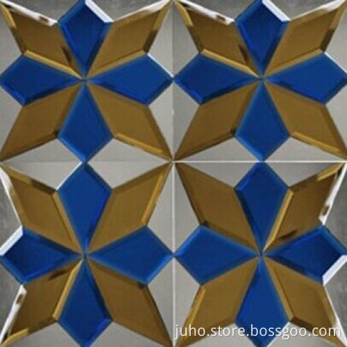 Latest design crystal glass mosaic mix ceramic mosaic tile